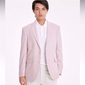 Zara soft dusty rose Sport linen blazer/jacket